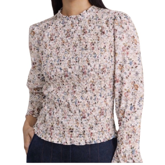 Veronica Beard Tops - Veronica Beard Kali Floral Blouse Romantic Chic Ivory Multicolor Size 0